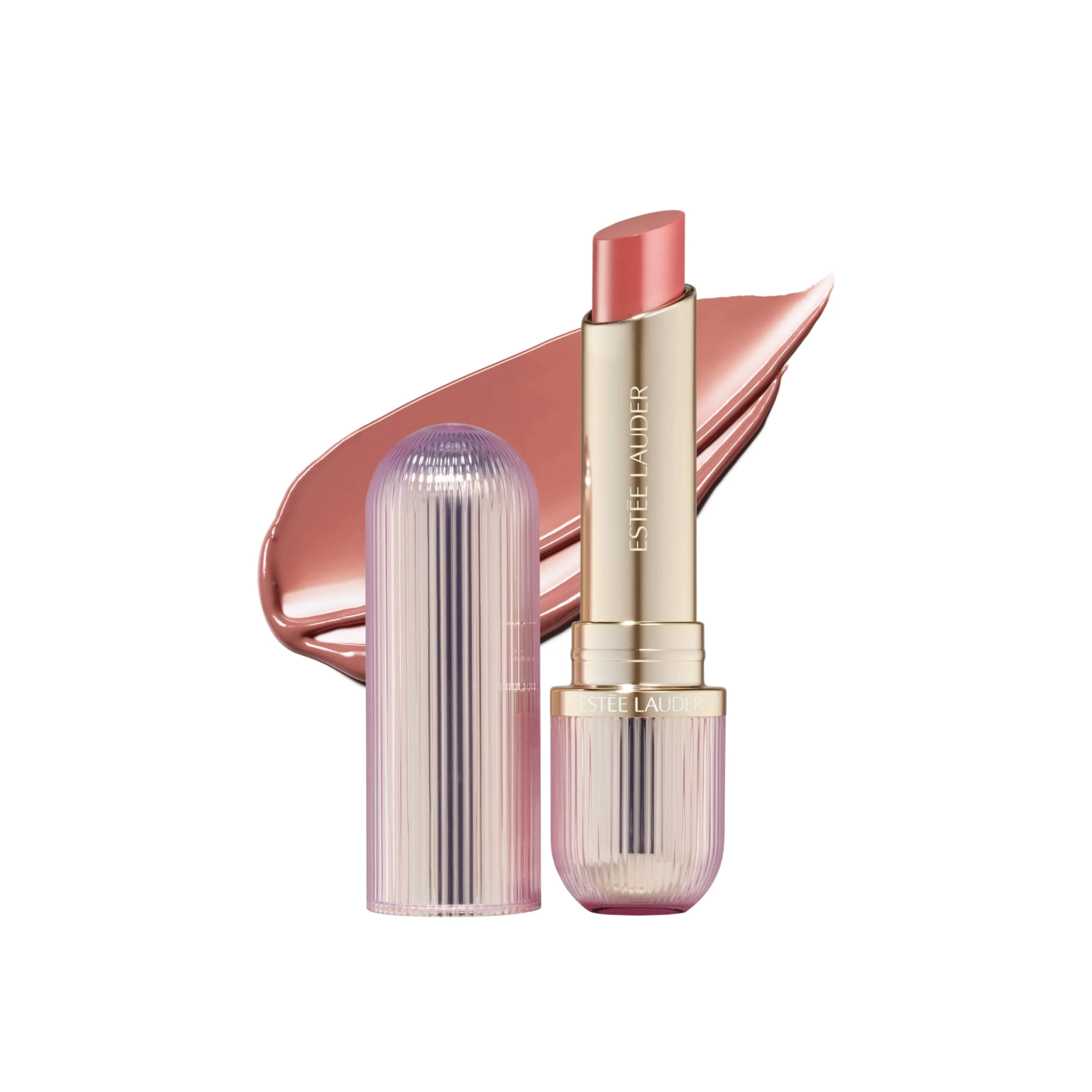 Sustainable Estée Lauder Futurist HydraPlump Tinted Lip Balm Includes Hyaluronic Acid pH-Adaptive Color Hydrates Strengthens Lip Barrier 708 Rosewood Responsible