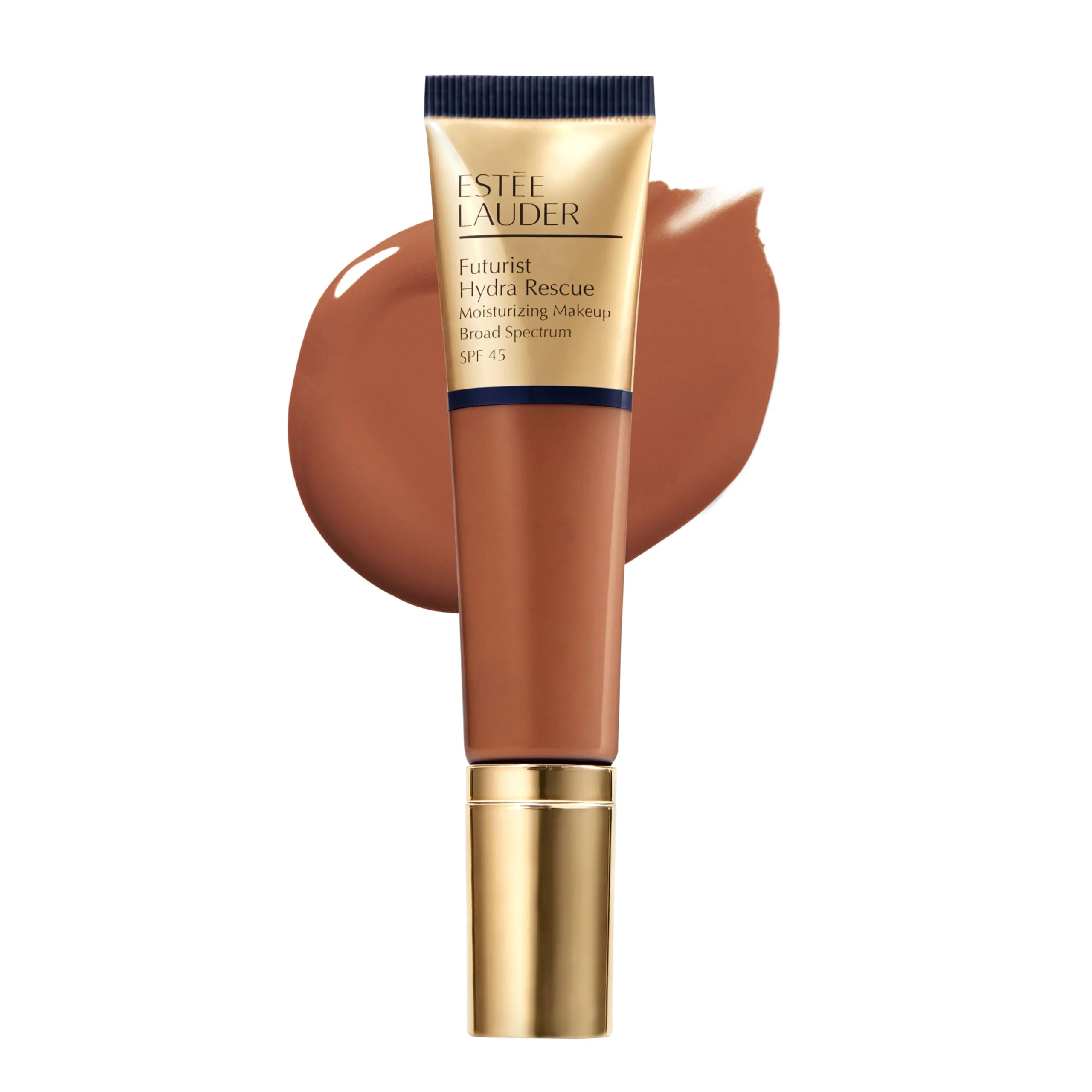 Outstanding Estée Lauder Futurist Hydra Rescue Moisturizing Foundation Makeup SPF 45 for a 12-Hour Glow 1.2 Fl Oz 6C1 Rich Cocoa Unique
