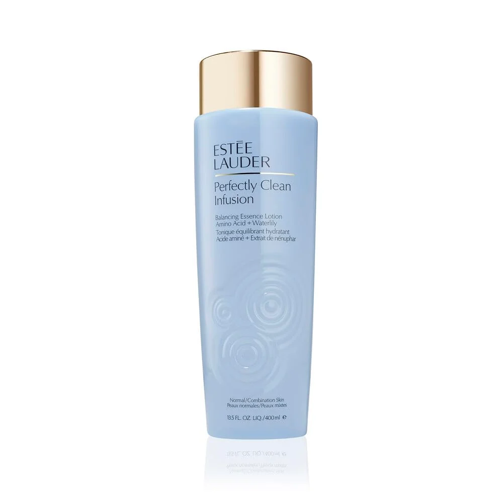 Classic Estée Lauder ly Clean Infusion Balancing Skin Essence Face Lotion Toner with Amino Acid Waterlily 13.5 Fl Oz Solid