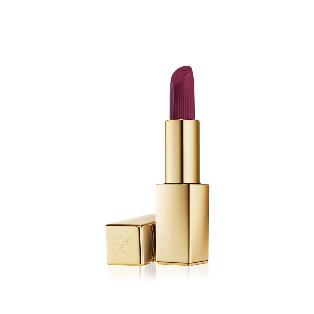 Efficient Estée Lauder Pure Color Long Lasting Cream Lipstick for Women with Cream Finish Plumping Nourishing 0.12 Ounce 450 Insolent Plum Next-Generation