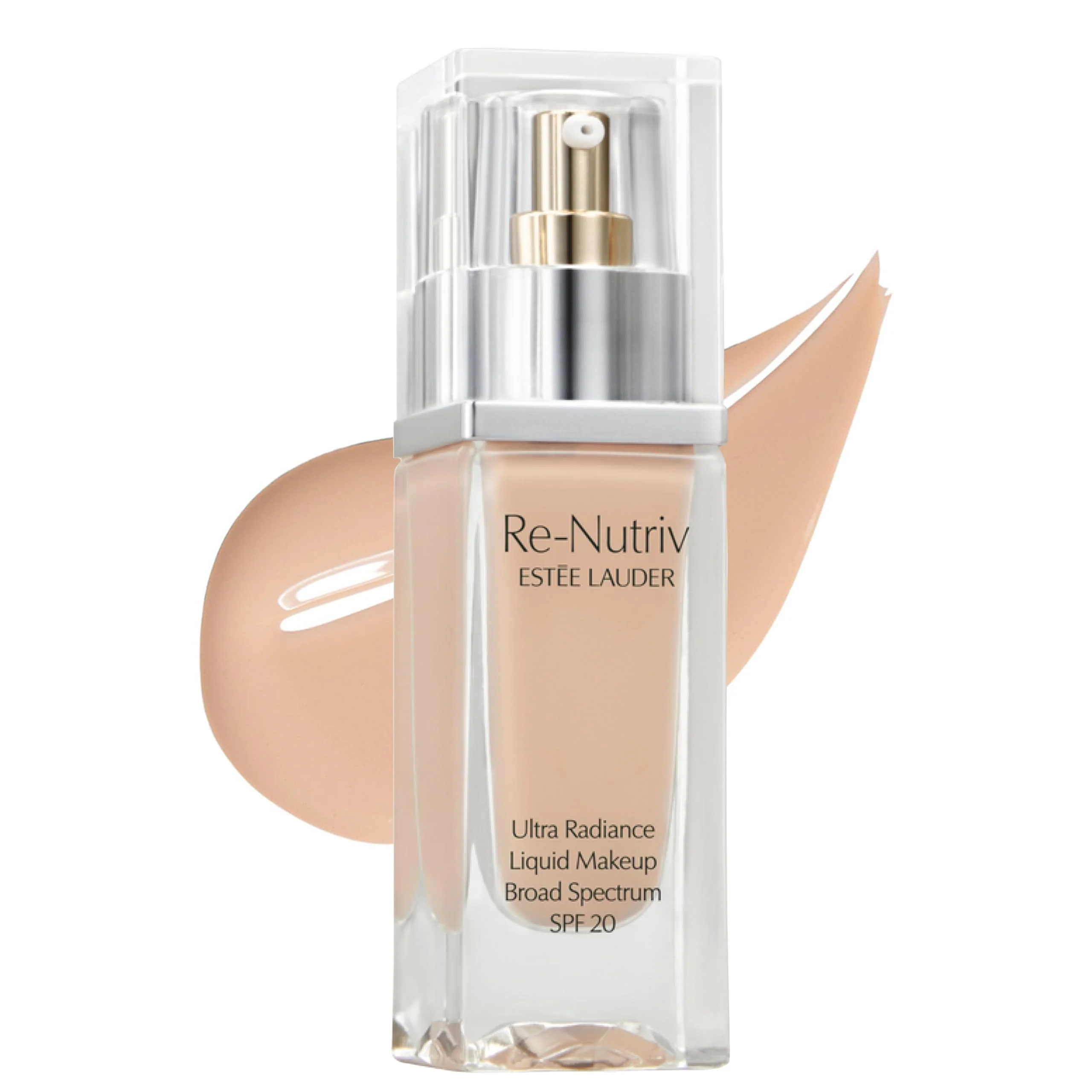 Premium Estée Lauder Re-Nutriv Ultra Radiance Liquid Foundation SPF 20 Luxurious Hydrating Long-Wearing 1 Fl Oz 2C0 Cool Vanilla Traditional