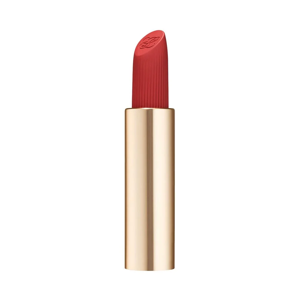 Verified Estée Lauder Pure Color Long-Lasting Matte Lipstick for Women with Matte Finish Plumping Nourishing 0.12 Ounce Refill 557 Fragile Ego Responsible