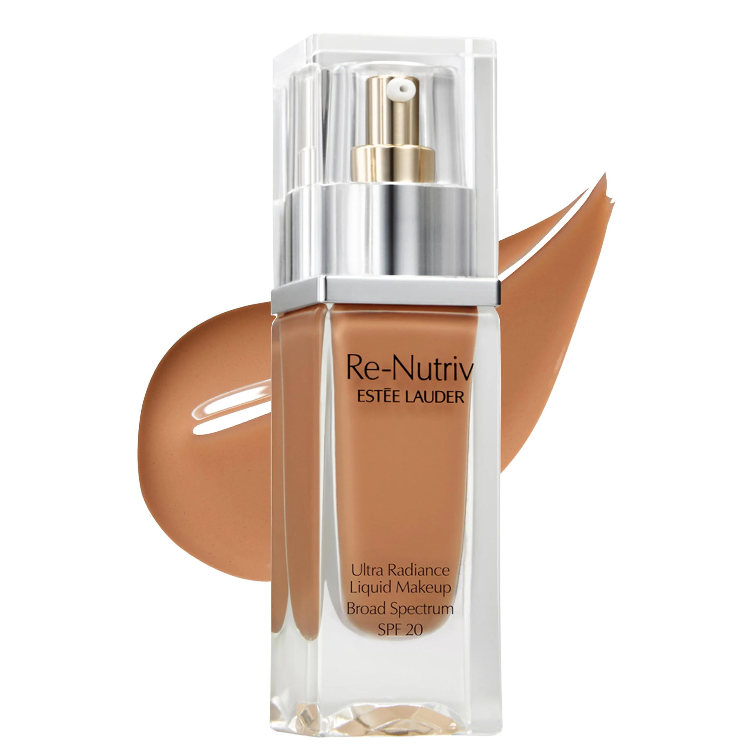 Original Design Estée Lauder Re-Nutriv Ultra Radiance Liquid Foundation SPF 20 Luxurious Hydrating Long-Wearing 1 Fl Oz 5N2 Amber Honey Natural