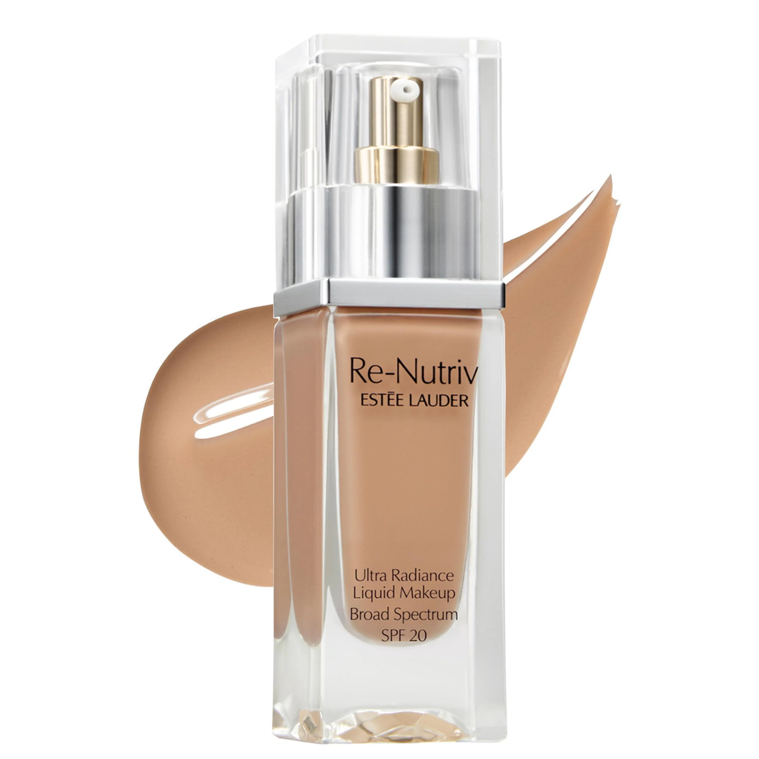 User-Friendly Estée Lauder Re-Nutriv Ultra Radiance Liquid Foundation SPF 20 Luxurious Hydrating Long-Wearing 1 Fl Oz 4N1 Shell Beige Dependable