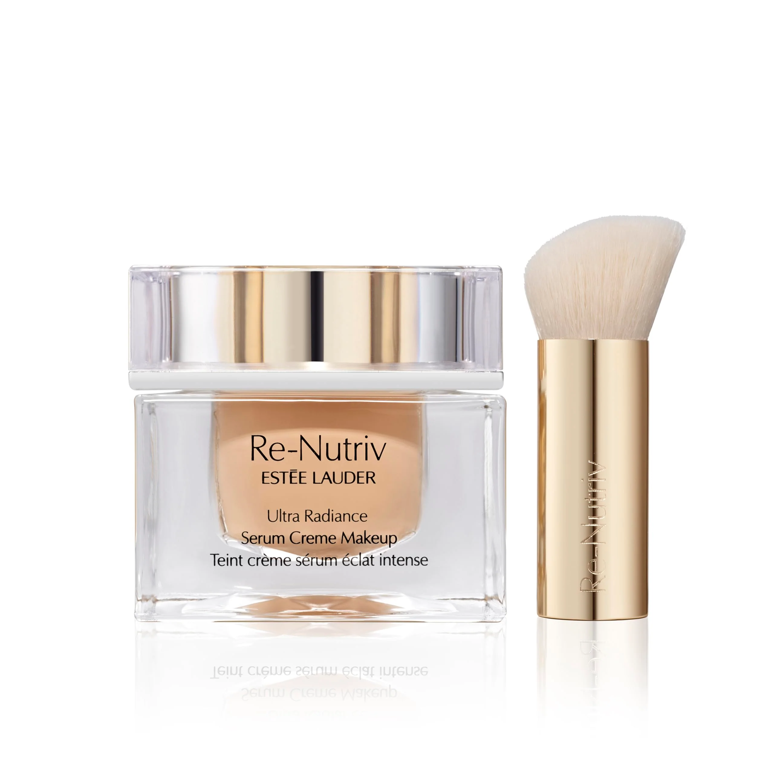 First-Class Estée Lauder Re-Nutriv Ultra Radiance Serum Creme Makeup Luxury Foundation with Hyaluronic Acid 12-Hour Wear Hydration 2W0 Warm Vanilla 1 Fl Expertly Made
