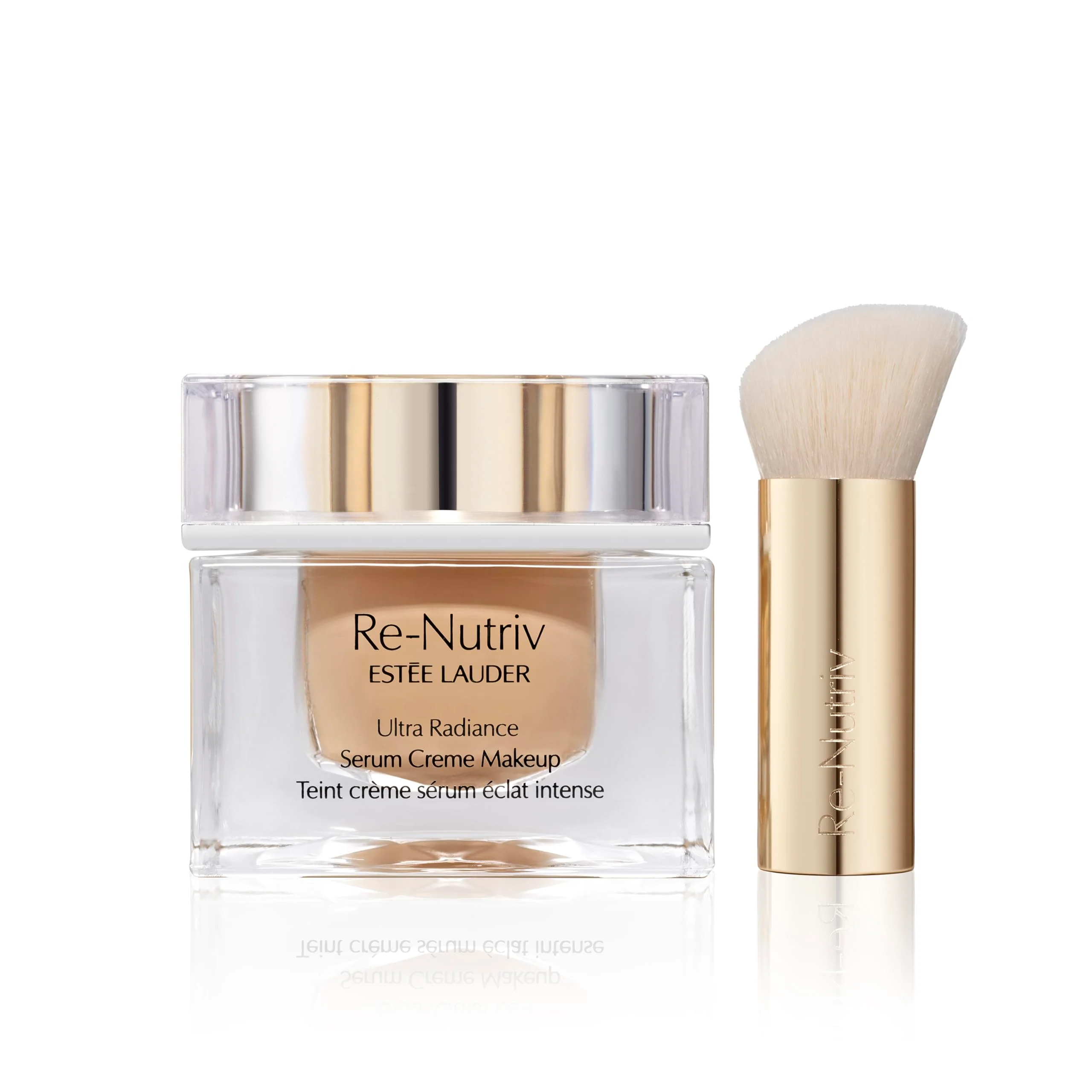 Consistent Estée Lauder Re-Nutriv Ultra Radiance Serum Creme Makeup Luxury Foundation with Hyaluronic Acid 12-Hour Wear Hydration 2N1 Desert Beige 1 Fl Outstanding