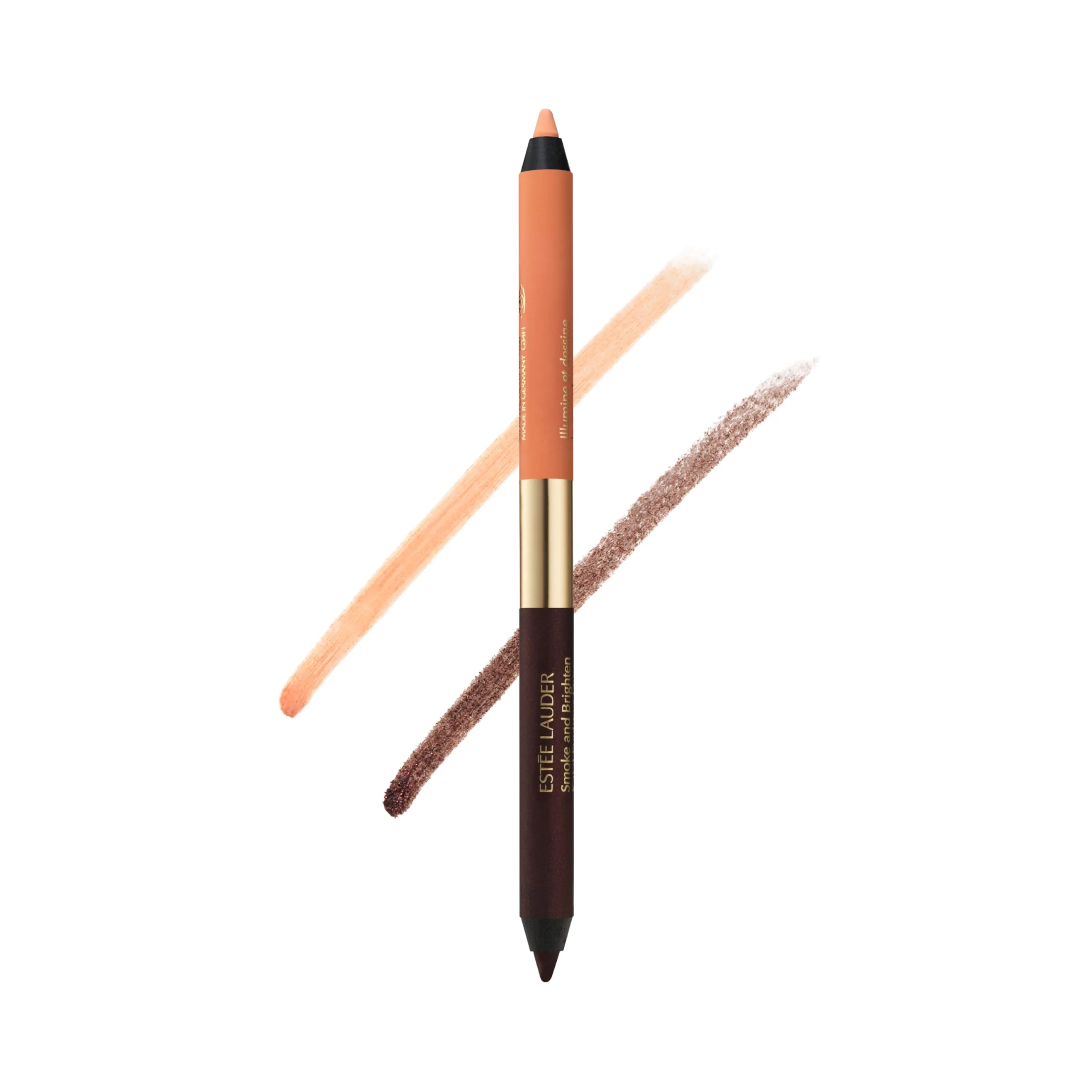 Trendy Estée Lauder Smoke and Brighten Long-Lasting Waterproof Kajal Eyeliner Pencil Duo 0.03 Ounce Bordeaux Ivory World-Class