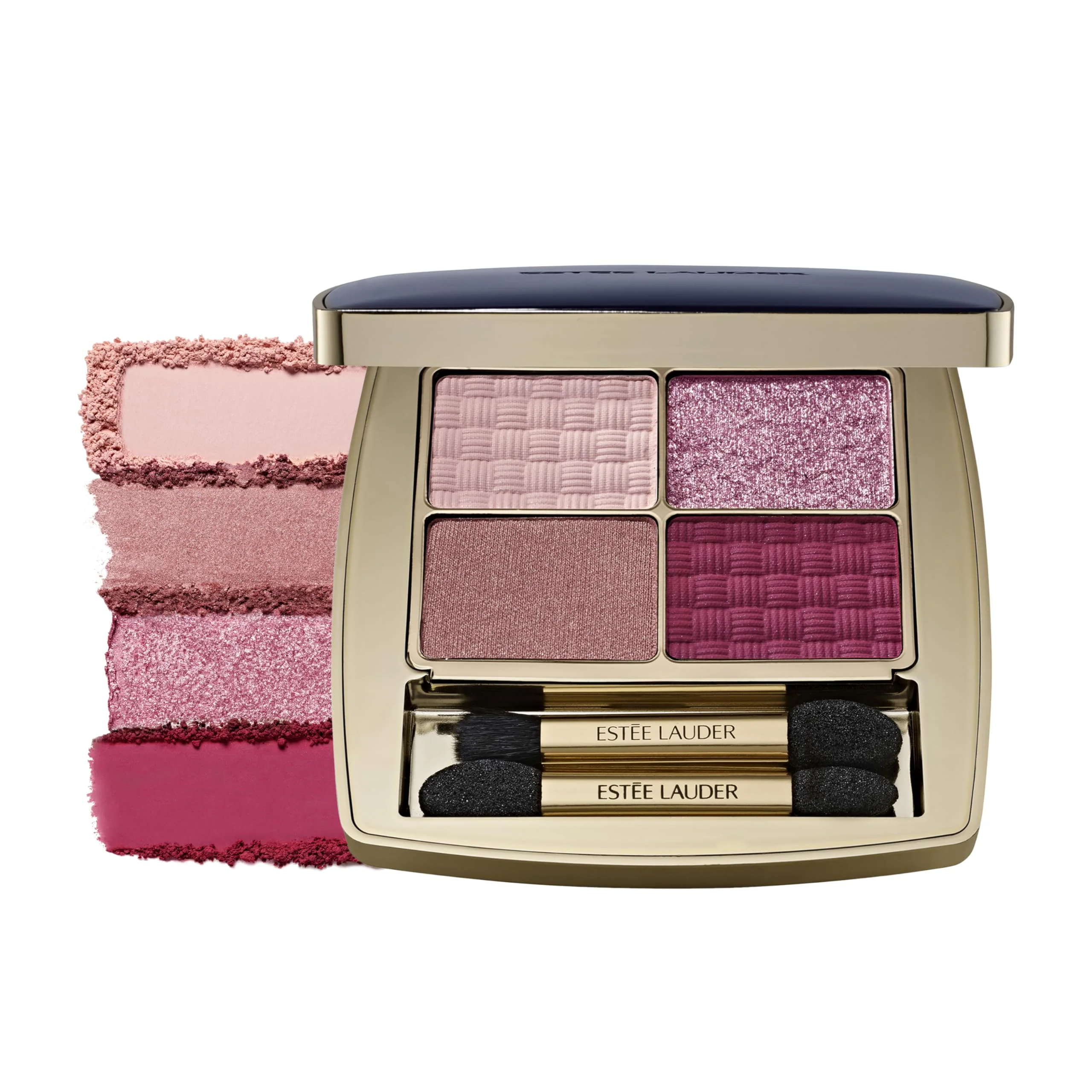 First-Class Estée Lauder The Essential Eyeshadow Quad Long-Lasting Palette Shape Sculpt Magnify Happiest Hour 0.14 Ounce Advanced