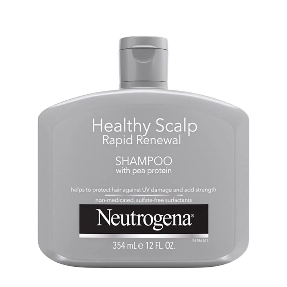 Trendy Neutrogena Healthy Scalp Rapid Renewal Shampoo with Pea Protein UV Damage Protection for Strong Healthy Hair Fragrance White 12 fl oz Easy-to-Use
