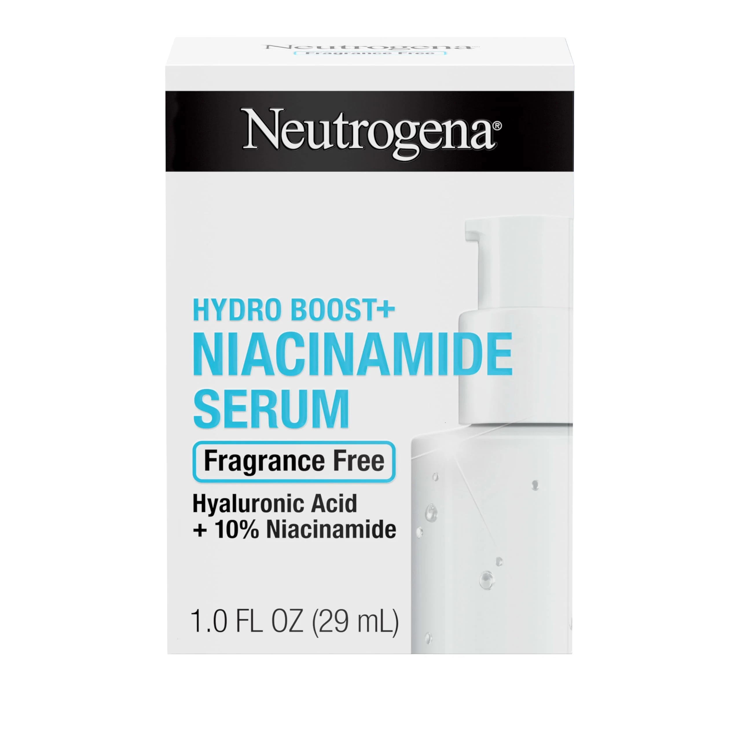 Carefully Designed Neutrogena Hydro Boost Niacinamide Serum for Face with Hyaluronic Acid Vitamin B3 Multi-Action Face Serum to Hydrate Improve Skin Complexion Lightweight