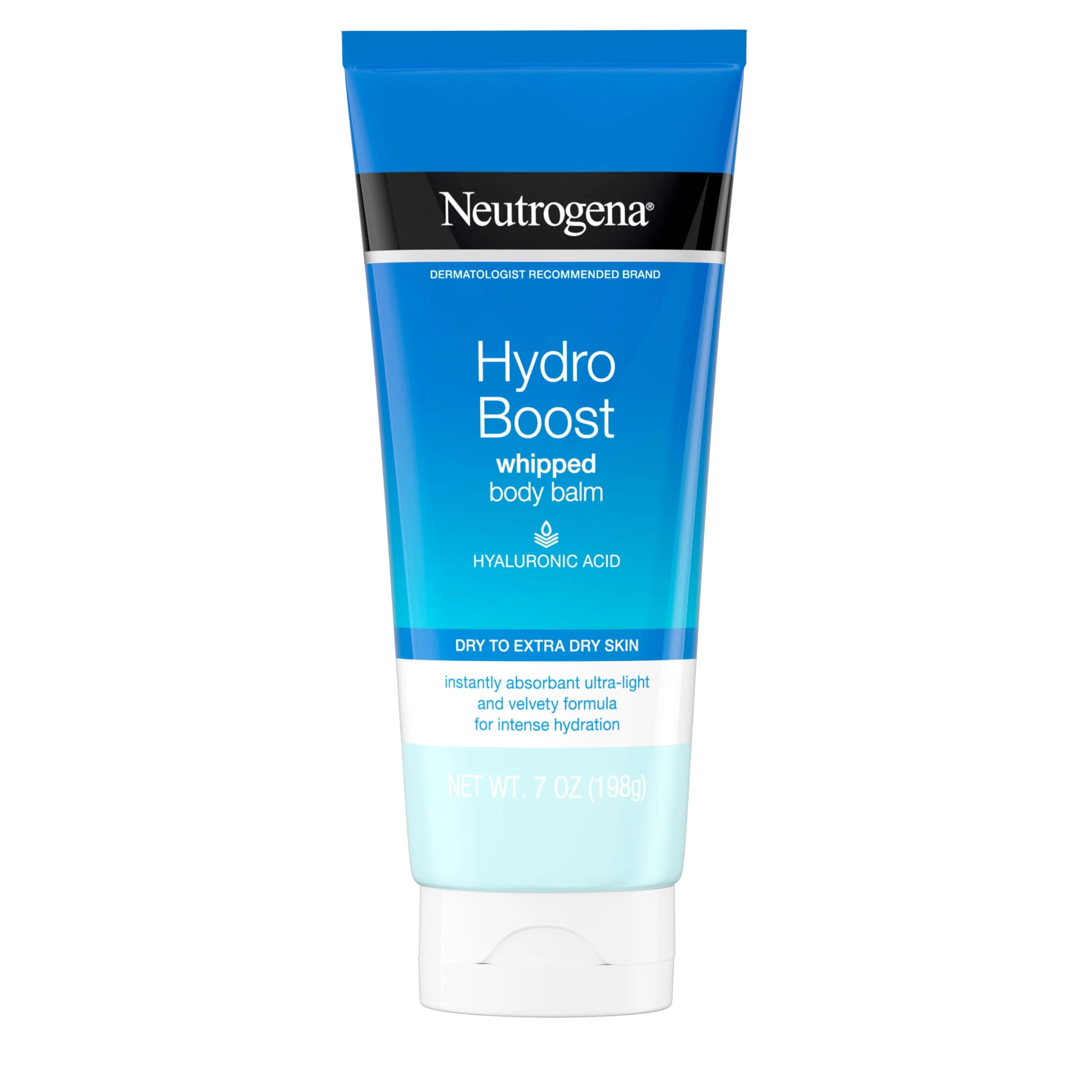 Neutrogena Hydro Boost Whipped Body Balm with Hyaluronic Acid Hydrating for Dry to Extra Dry Skin Lightweight Daily Moisturizing 7 Oz Genuine
