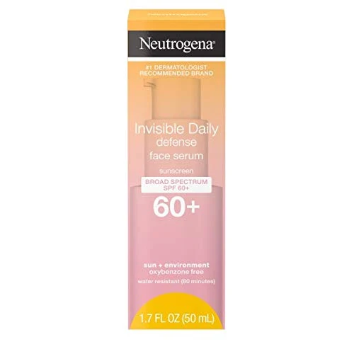 Secure Neutrogena Invisible Daily Defense Face Serum with Broad Spectrum SPF 60 1.7 fl. oz 1 ea Pack of 3 Product Name Green