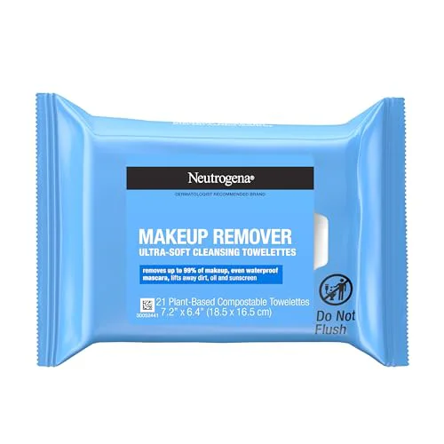 Elegant Neutrogena Makeup Remover Wipes Daily Facial Cleanser Towelettes Gently Cleanse and Re-move Oil Waterproof Makeup Alcohol- Makeup Wipes 21 Efficient