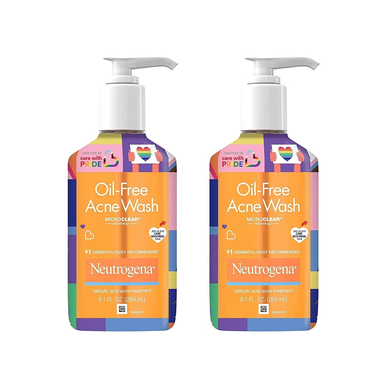 Optimized Neutrogena Oil- Acne Fighting Facial Cleanser 2 Salicylic Acid Acne Treatment Daily Oil Acne Face Wash Special Care with Pride Packaging User-Friendly