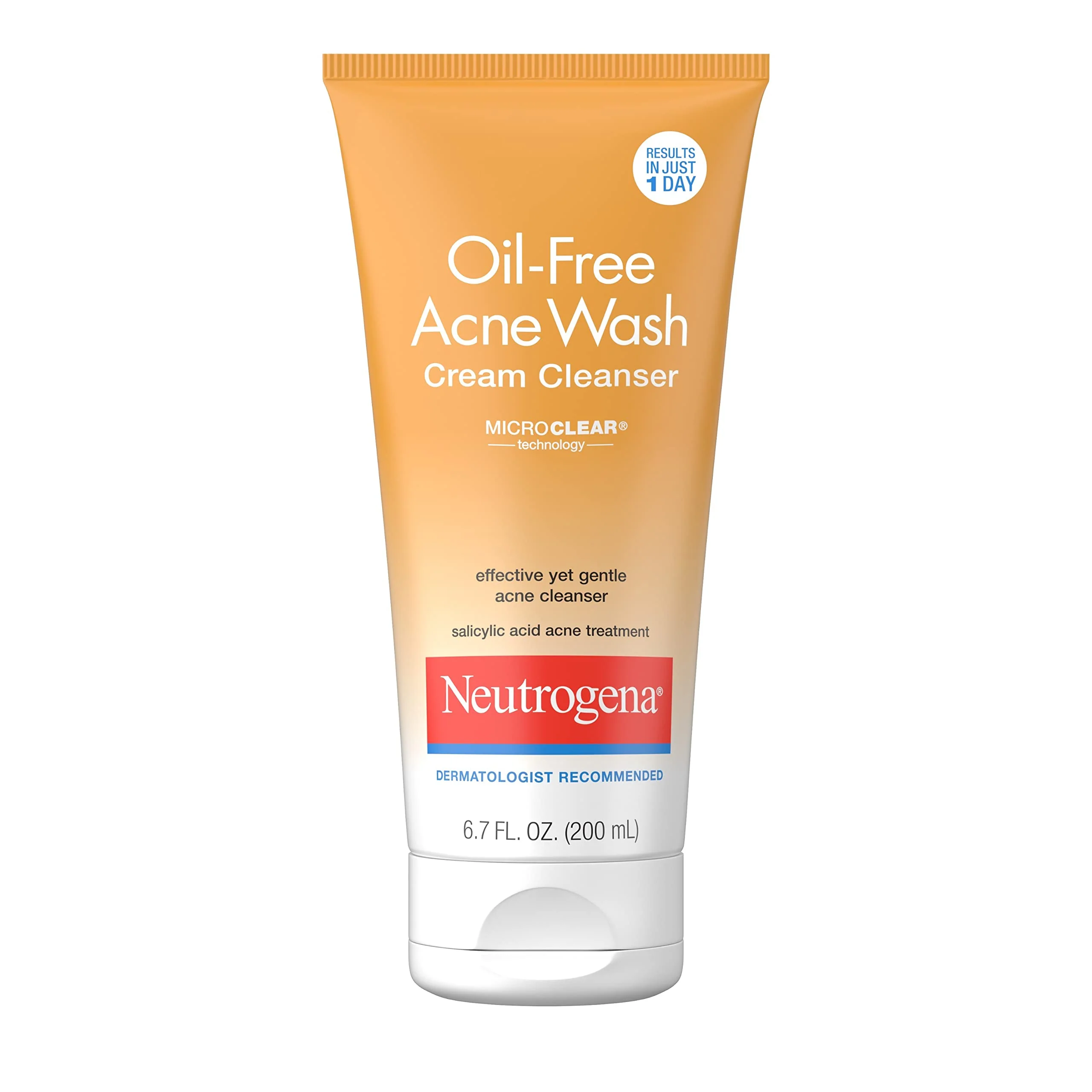 Responsible Neutrogena Oil- Acne Face Wash Cream Cleanser with 2 Salicylic Acid Acne Treatment Non-Comedogenic Gentle Daily Facial Cleanser for Acne-Prone Convenient