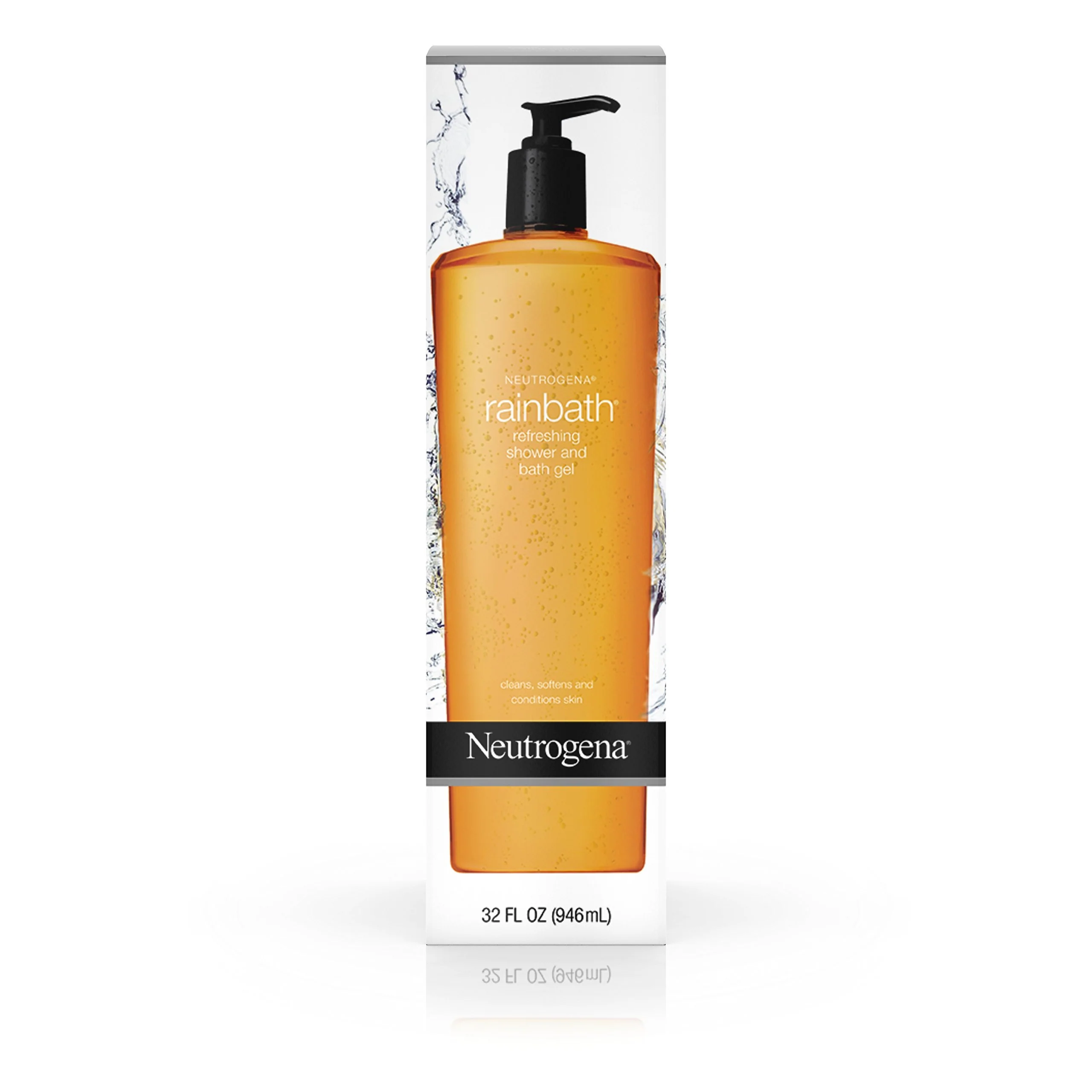 Carefully Designed Neutrogena Rainbath Cleansing Shower Bath Gel Daily Moisturizing Body Wash Cleanser Shaving Gel for Men Women Clean-Rinsing Creamy Lather Traditional