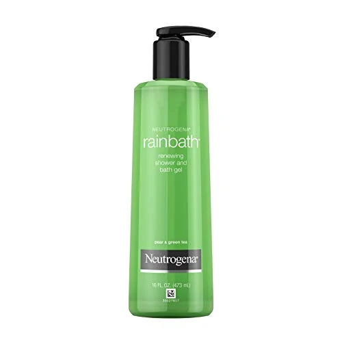 Proven Neutrogena Rainbath Renewing Shower And Bath Gel Moisturizing Body Wash and Shaving Gel with Clean Rinsing Lather Pear Green Tea Scent 16 fl. oz Breathable