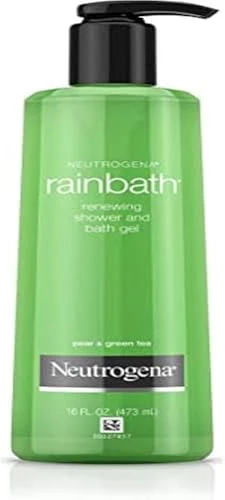 Fine Neutrogena Rainbath Renewing Shower And Bath Gel Moisturizing Body Wash and Shaving Gel with Clean Rinsing Lather Pear Green Tea Scent 16 fl. oz Optimized