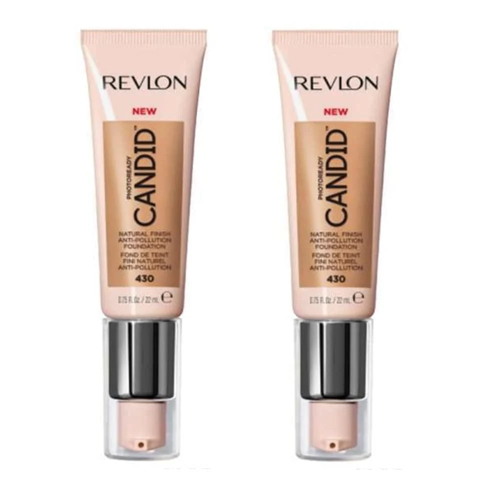 Luxury Pack of 2 Revlon PhotoReady Candid Natural Finish Foundation Honey Beige 430 Exceptional
