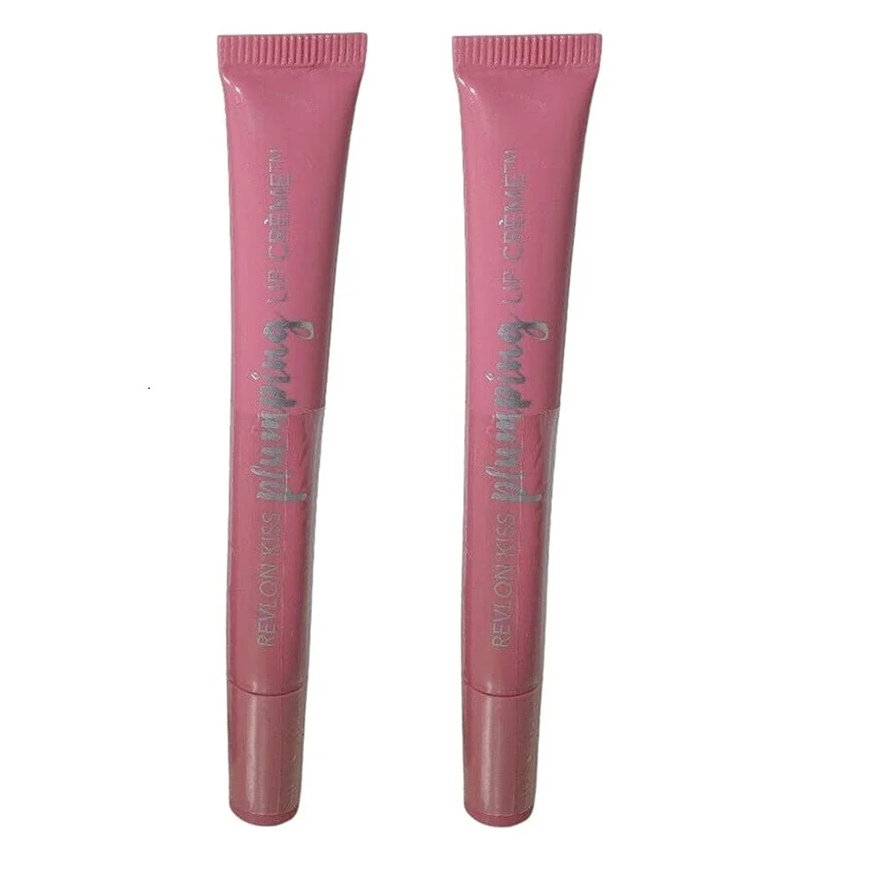 Premium Pack of 2 Revlon Kiss Plumping Lip Creme Peony Buff 5302 Environmentally Friendly