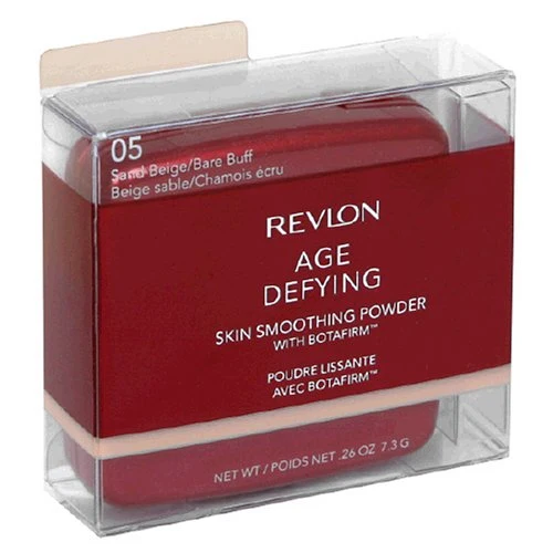 Powerful Revlon Age Defying Skin Smoothing Powder with Botafirm Sand Beige Bare Buff 05 0.26 Ounce