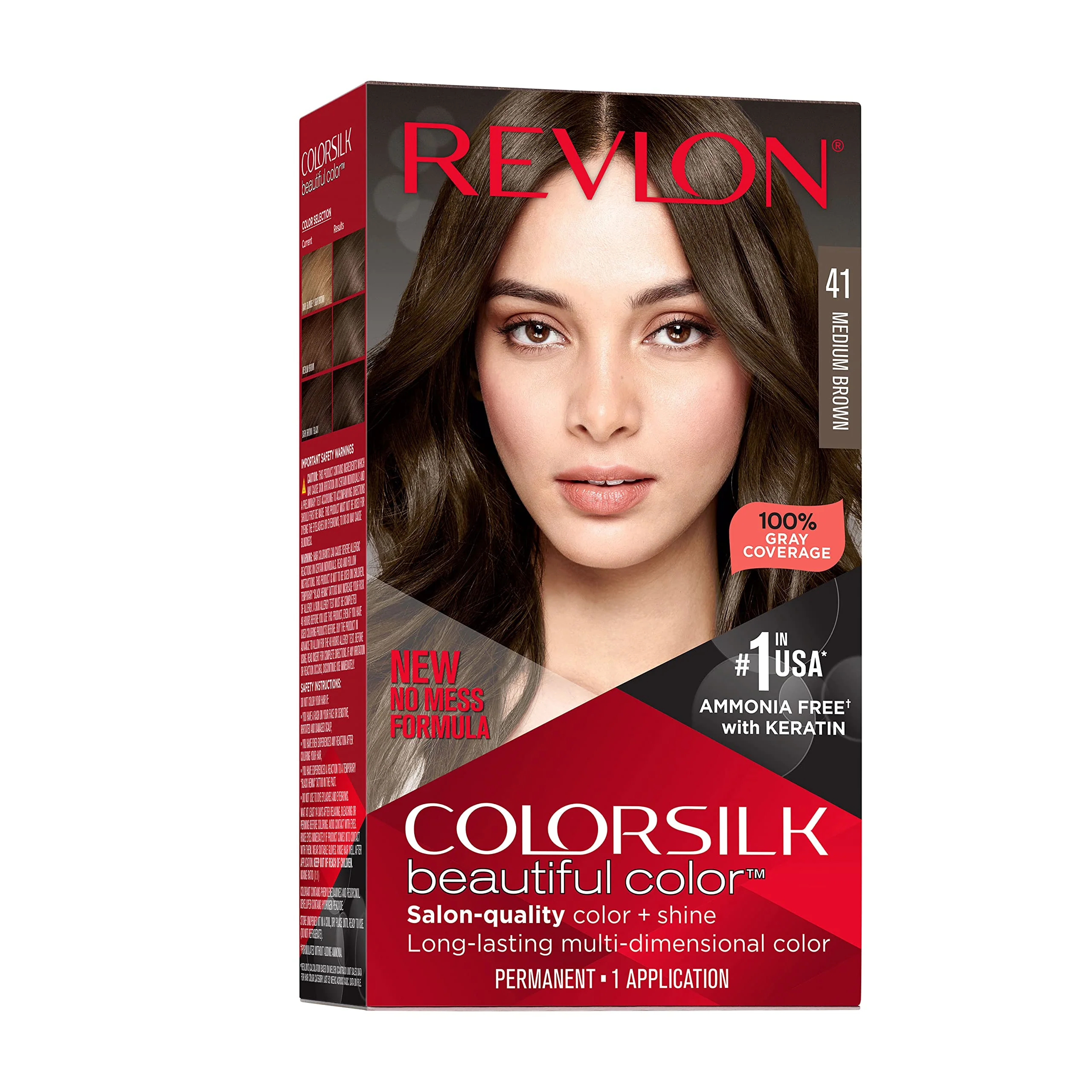 Lightweight Revlon Colorsilk Beautiful Color Permanent Hair Color Long-Lasting Recyclable