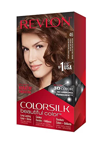 Contemporary Revlon Colorsilk Beautiful Color Medium Golden Chestnut Brown 46 1 ea Pack of 2 Original