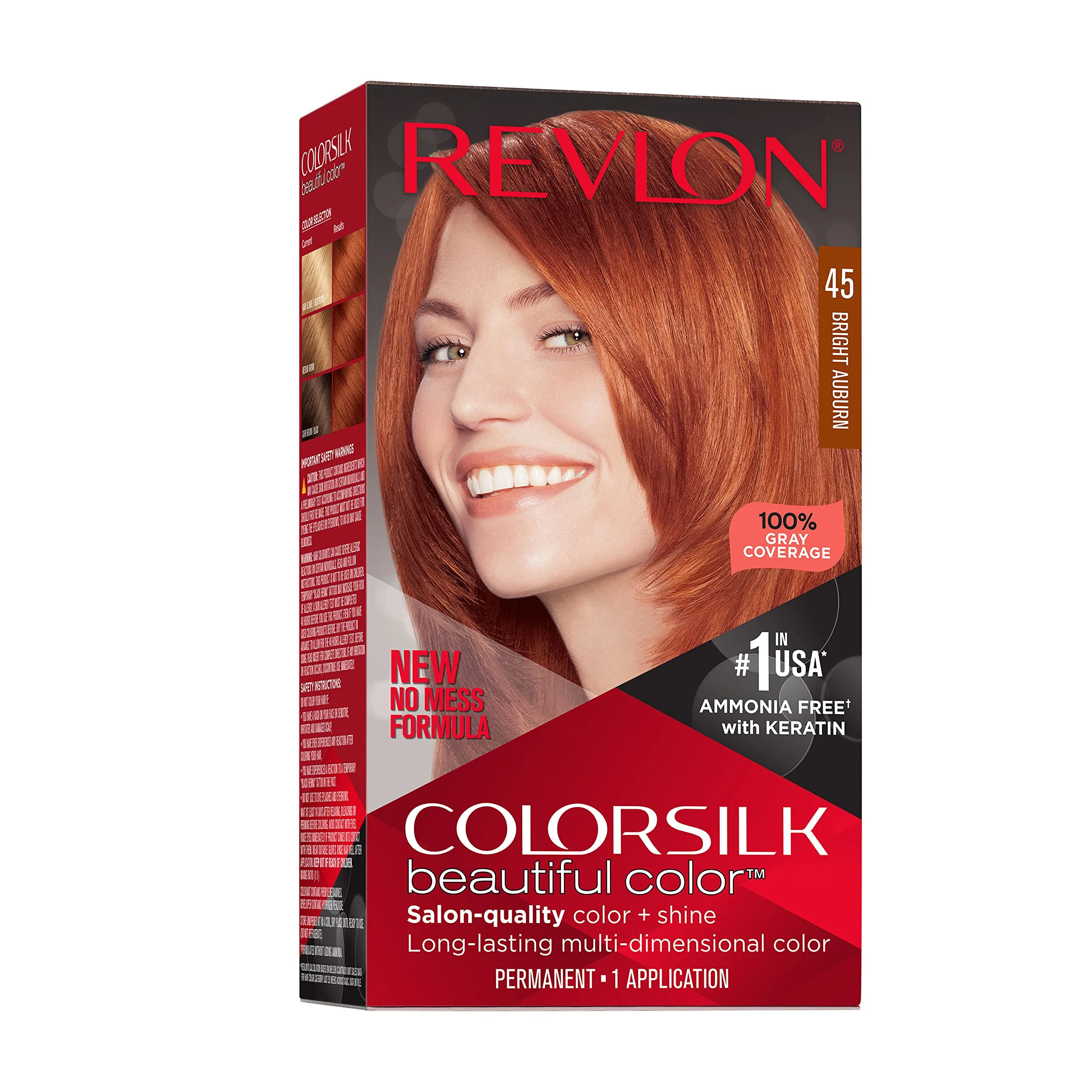 Organic Revlon Colorsilk Beautiful Color Permanent Hair Color Long-Lasting Casual