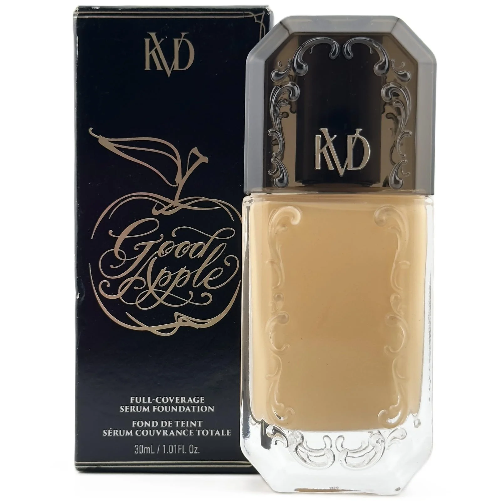 Modern KVD Beauty Good Apple Non-Comedogenic Full-Coverage Serum Foundation Medium 030 Convenient
