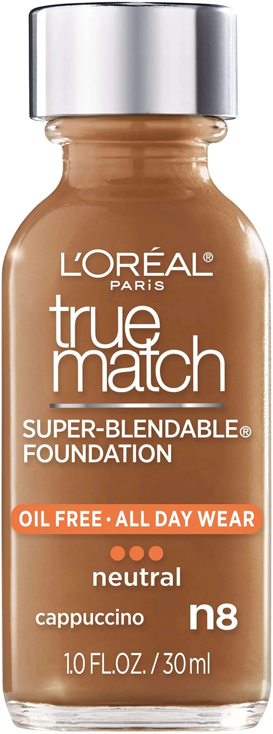 Modern L Oréal Paris Makeup True Match Super-Blendable Liquid Foundation Cappuccino N8 1 Fl Oz 1 Count Dependable