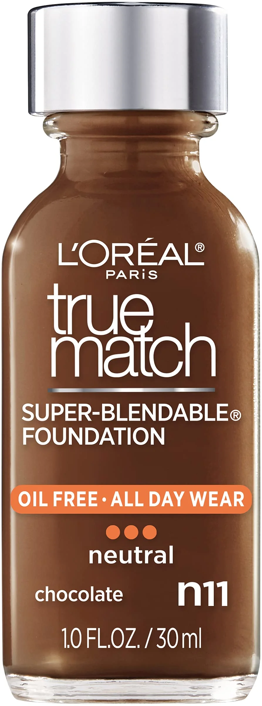 Contemporary L Oréal Paris Makeup True Match Super-Blendable Liquid Foundation Chocolate N11 1 Fl Oz 1 Count Secure