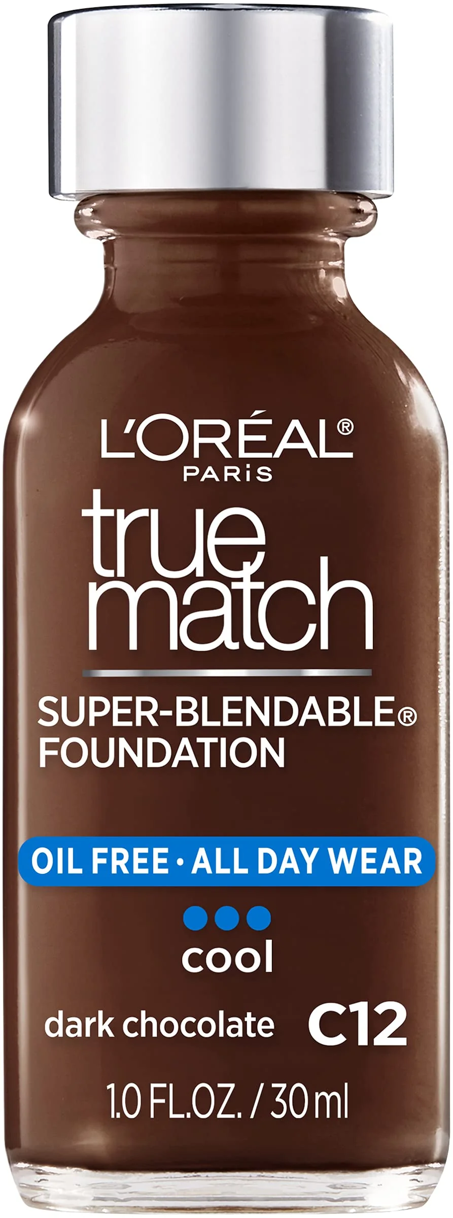 Official L Oréal Paris Makeup True Match Super-Blendable Liquid Foundation Dark Chocolate C12 1 Fl Oz 1 Count Premium Material
