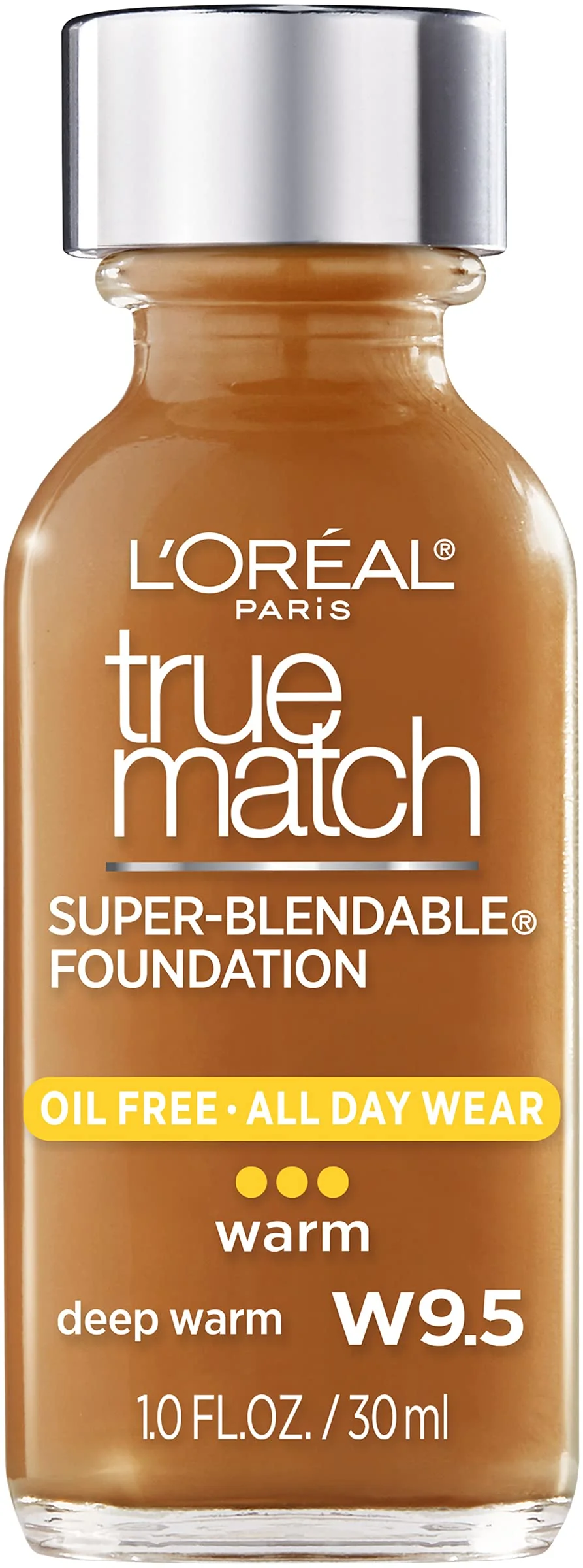 Authentic L Oréal Paris Makeup True Match Super-Blendable Liquid Foundation Deep Warm W9.5 1 Fl Oz 1 Count Comfortable