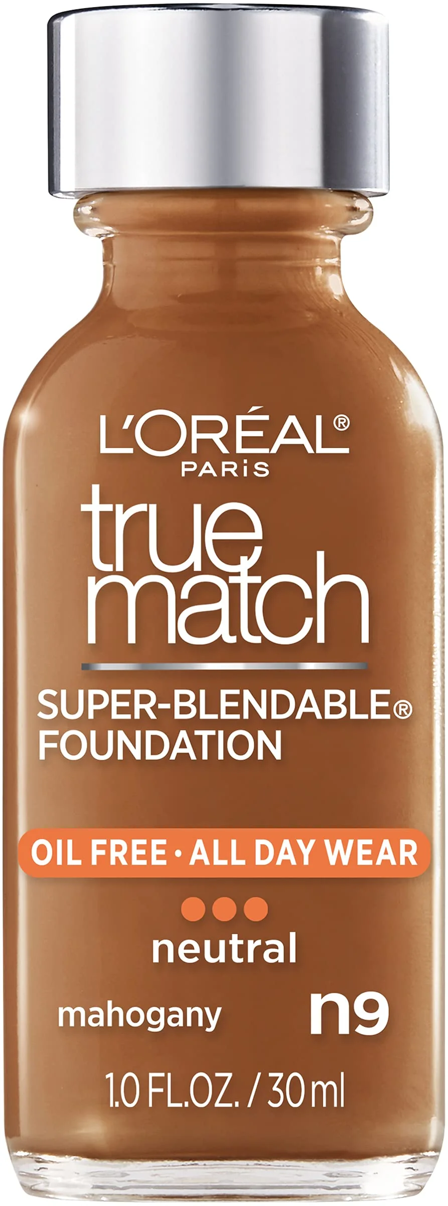Unique L Oréal Paris Makeup True Match Super-Blendable Liquid Foundation Mahogany N9 1 Fl Oz 1 Count Contemporary