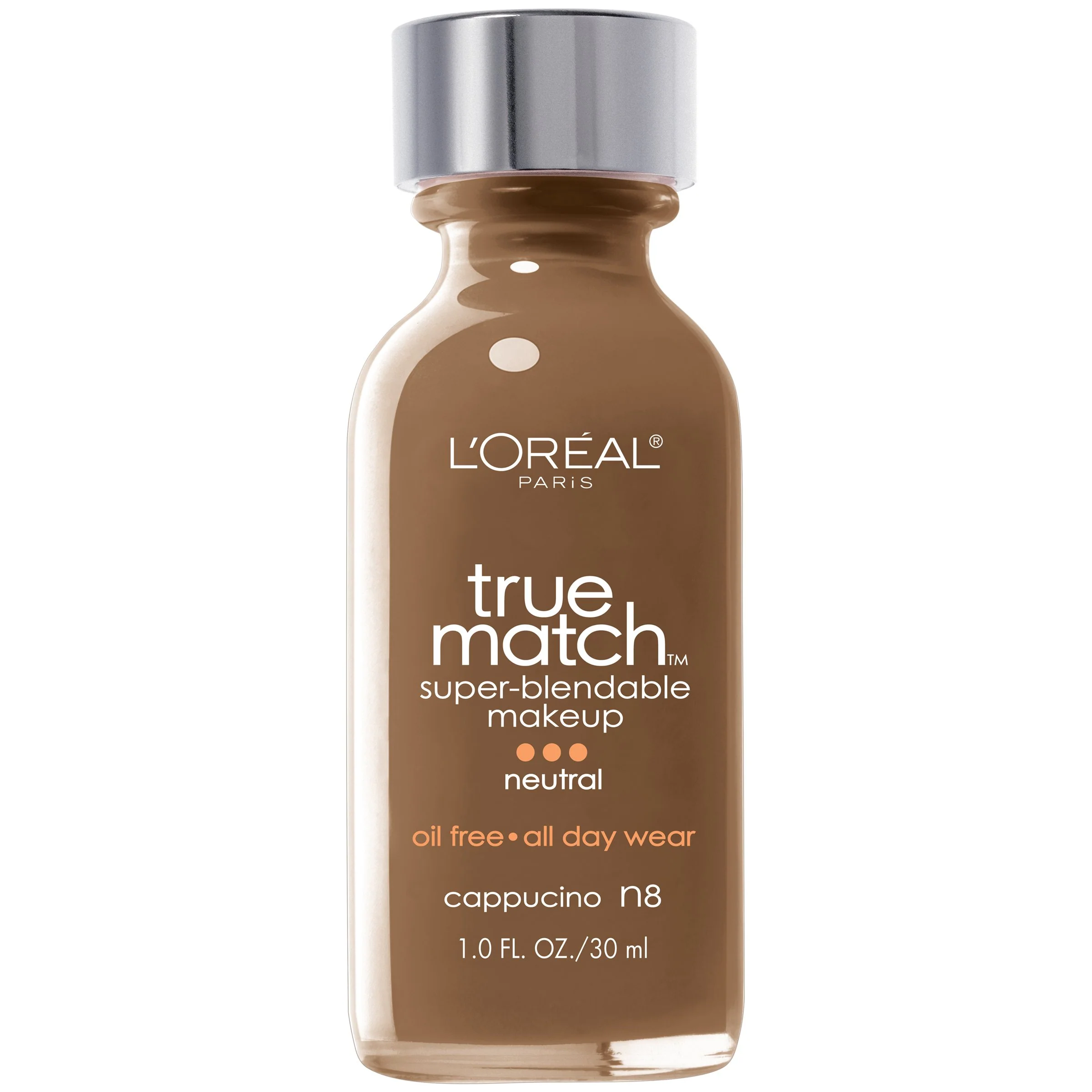 Green L'Oréal Paris True Match Super-Blendable Makeup Cappuccino 1 fl. oz. Classic