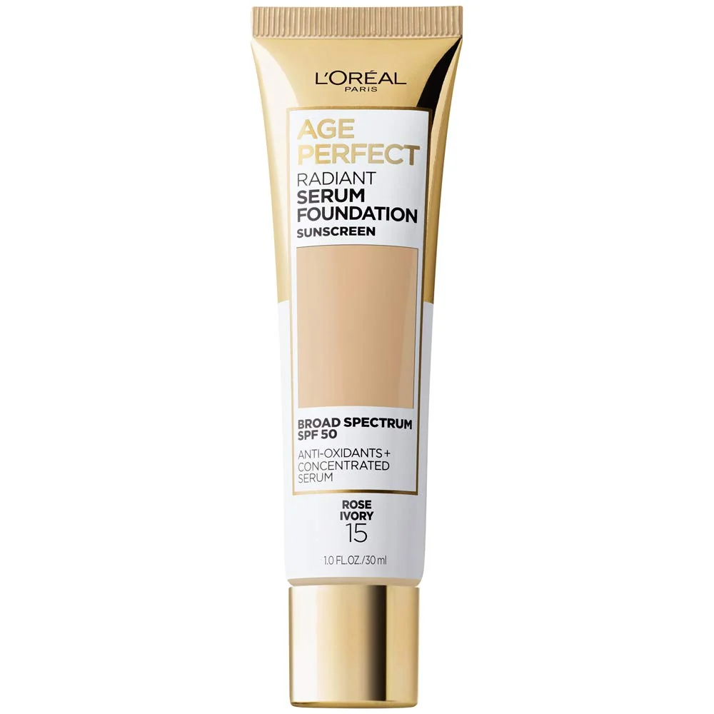 Proven L'O Paris Age Radiant Serum Foundation with SPF 50 Rose Ivory 1 Ounce Fine