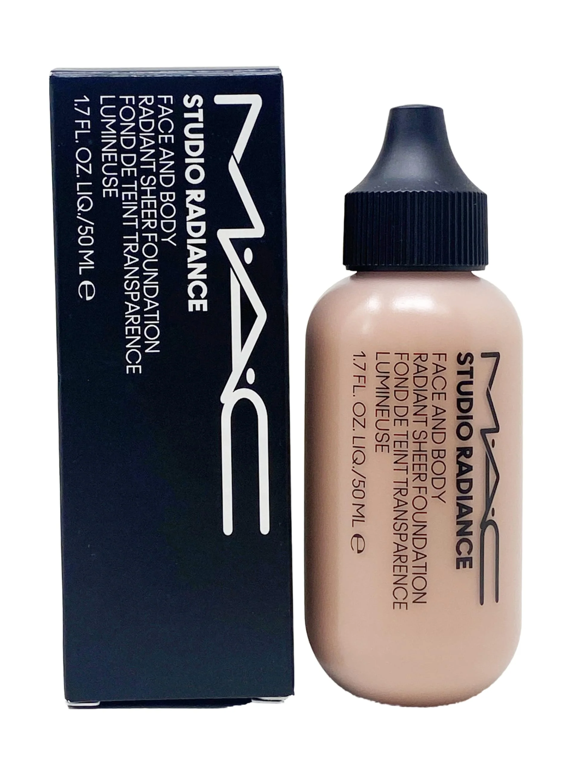 Detailed M.A.C Studio Radiance Face and Body Radiant Sheer Foundation - W4 Rosy beige with rosy undertone for medium skin 1.7 Fl Oz 50 mL Original Design