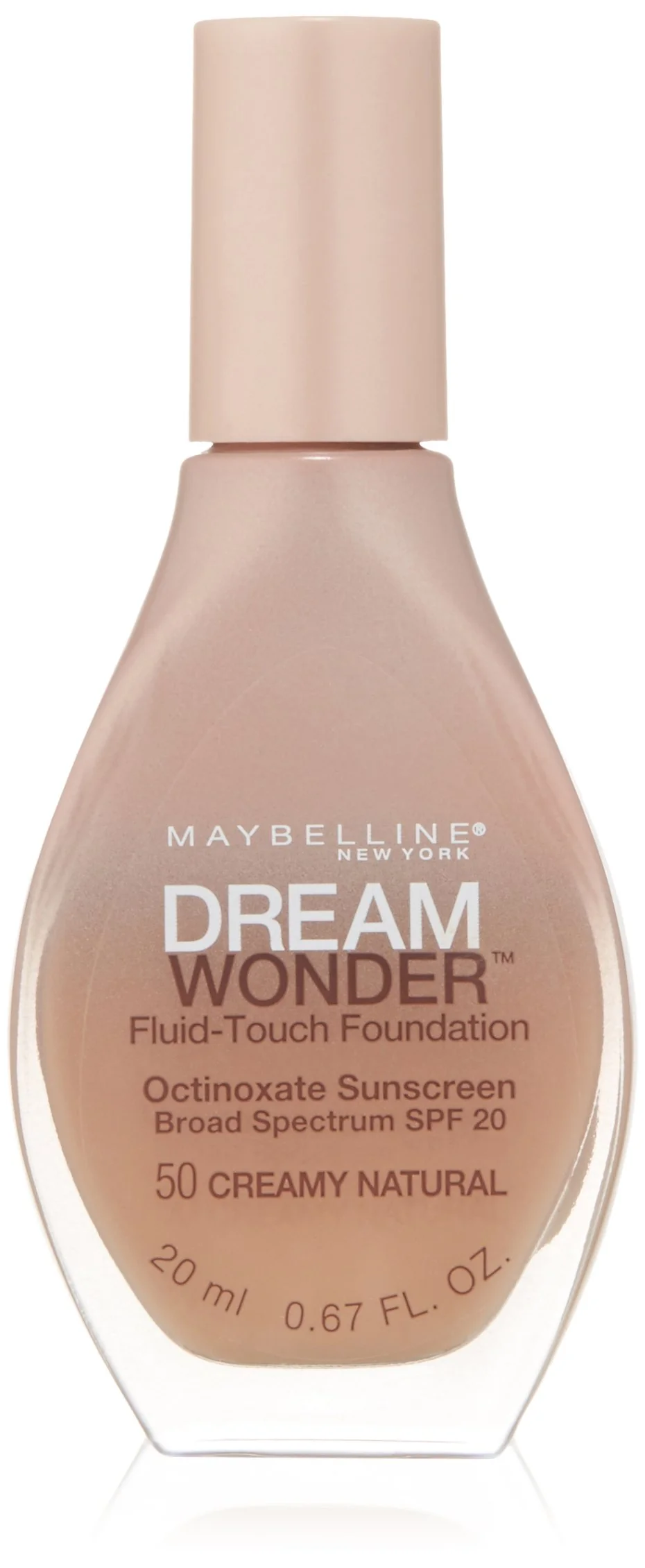 Exclusive Maybelline New York Dream Wonder Fluid-Touch Foundation Creamy Natural 0.67 Fluid Ounce Superior