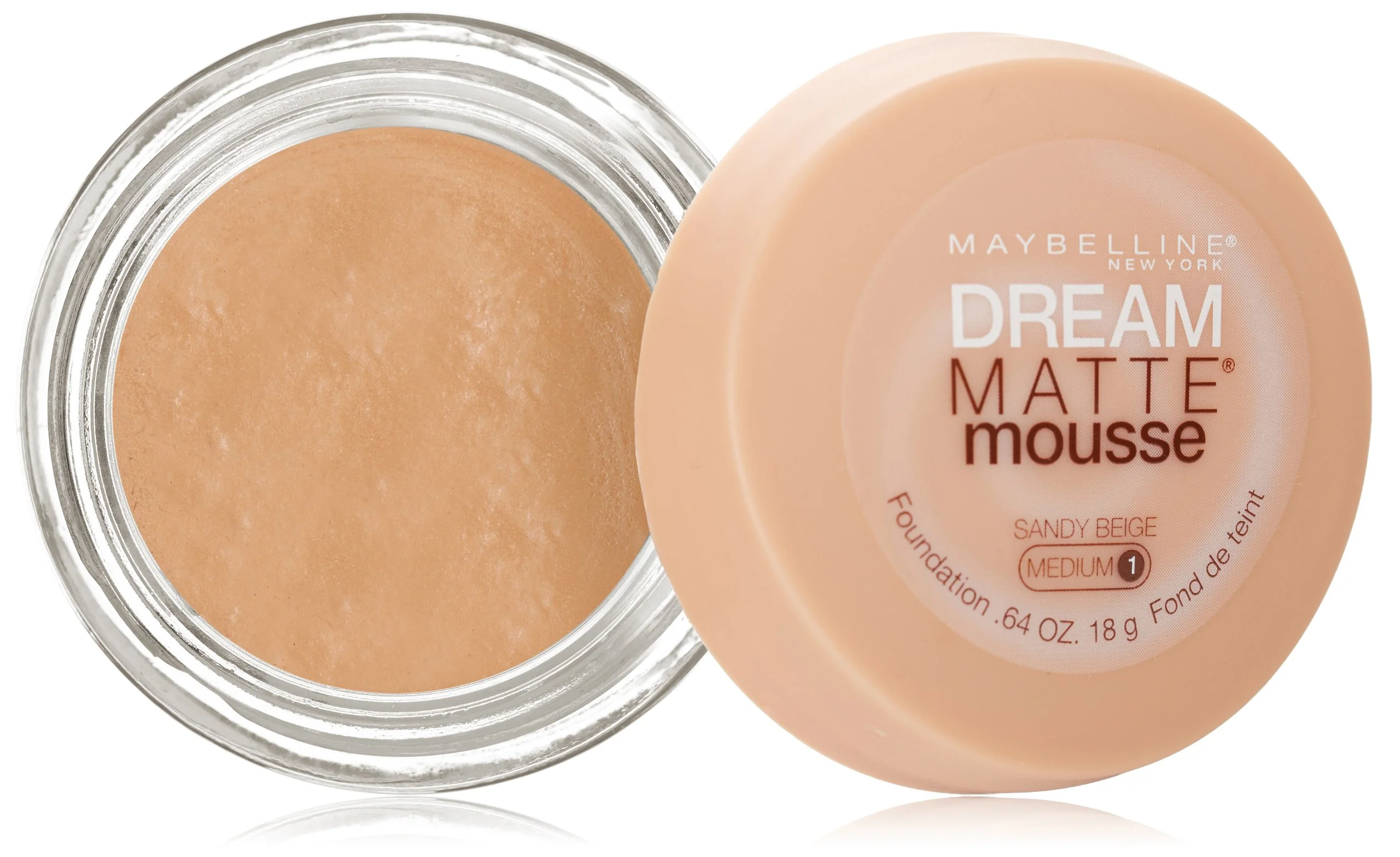 Top-Quality MAYBELLINE NEW YORK Dream Matte Mousse Foundation Sandy Beige 0.64 Ounce Soft