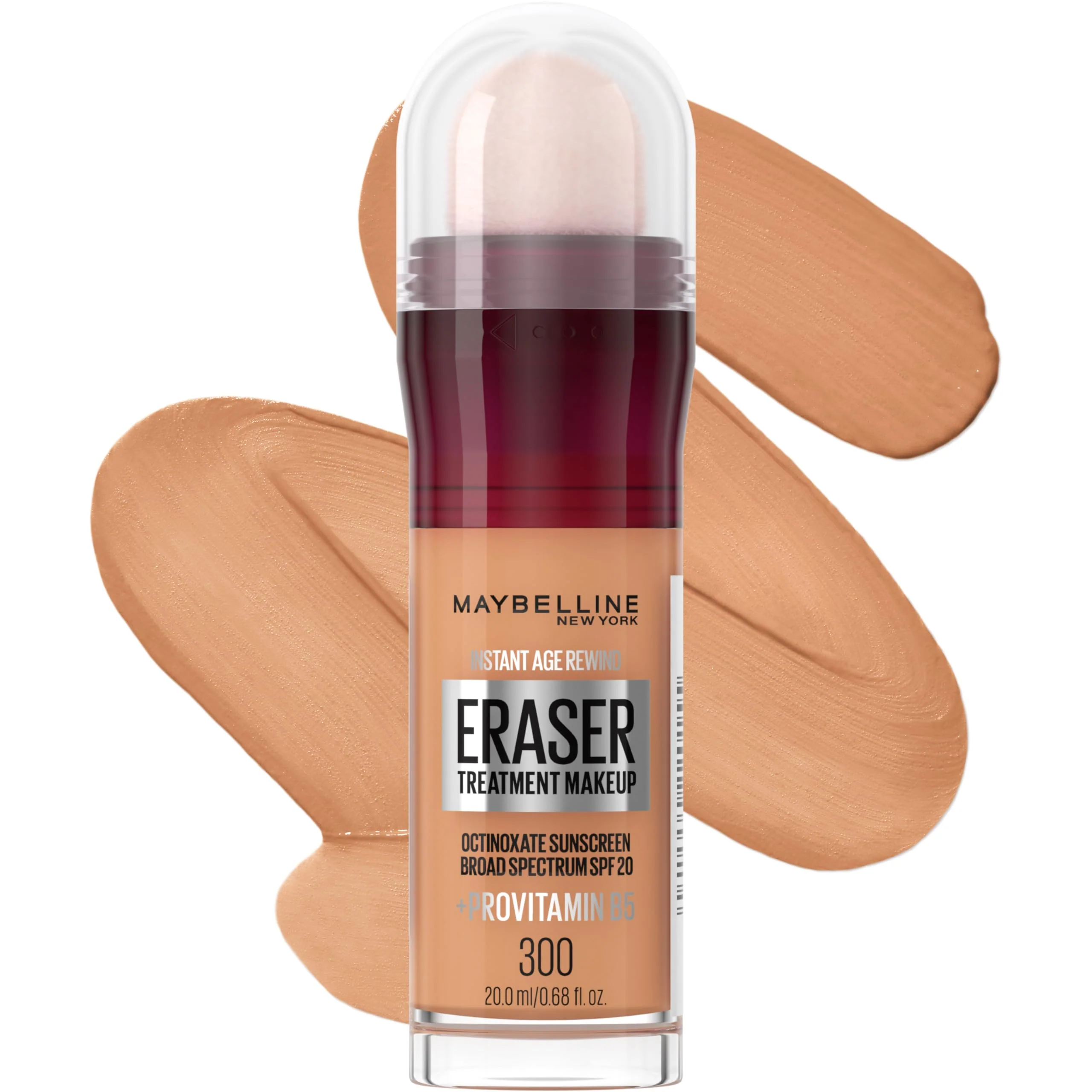 Trendy Maybelline Instant Age Rewind Eraser Foundation with SPF 20 and Moisturizing ProVitamin B5 300 1 Count Packaging May Vary Recyclable