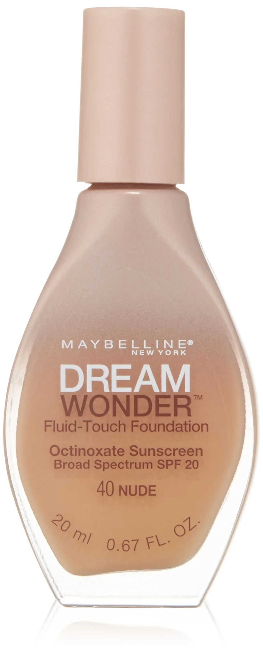 Excellent Maybelline New York Dream Wonder Fluid-Touch Foundation Nude 0.67 Fluid Ounce Fashionable