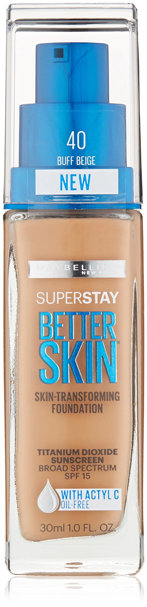 Safe Maybelline New York Superstay Better Skin Foundation Buff Beige 1 Fluid Ounce Traditional