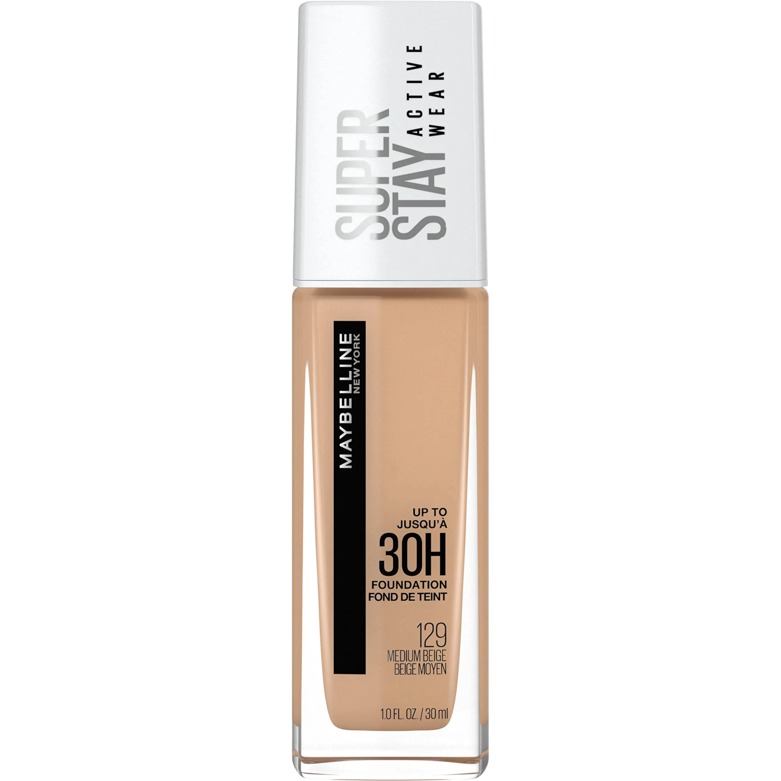 Durable Maybelline Super Stay Full Coverage Liquid Foundation Active Wear Makeup Up to 30Hr Wear Transfer Sweat Water Resistant Matte Finish Medium Consistent