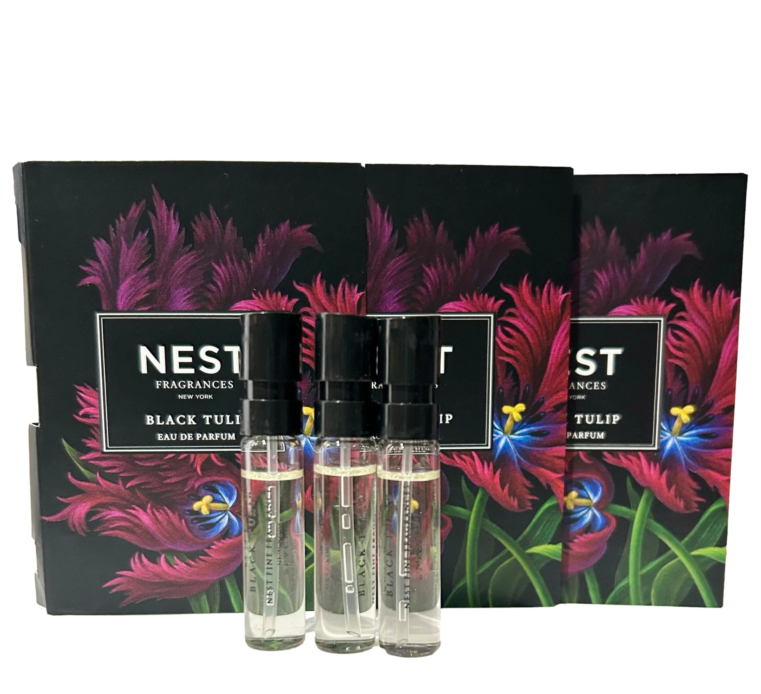 Enhanced NEST Black Tulip Sample Perfume Parfum 1.5 ml 0.05 fl.oz - Vial Spray Set of 3 Vials 2714 Quality