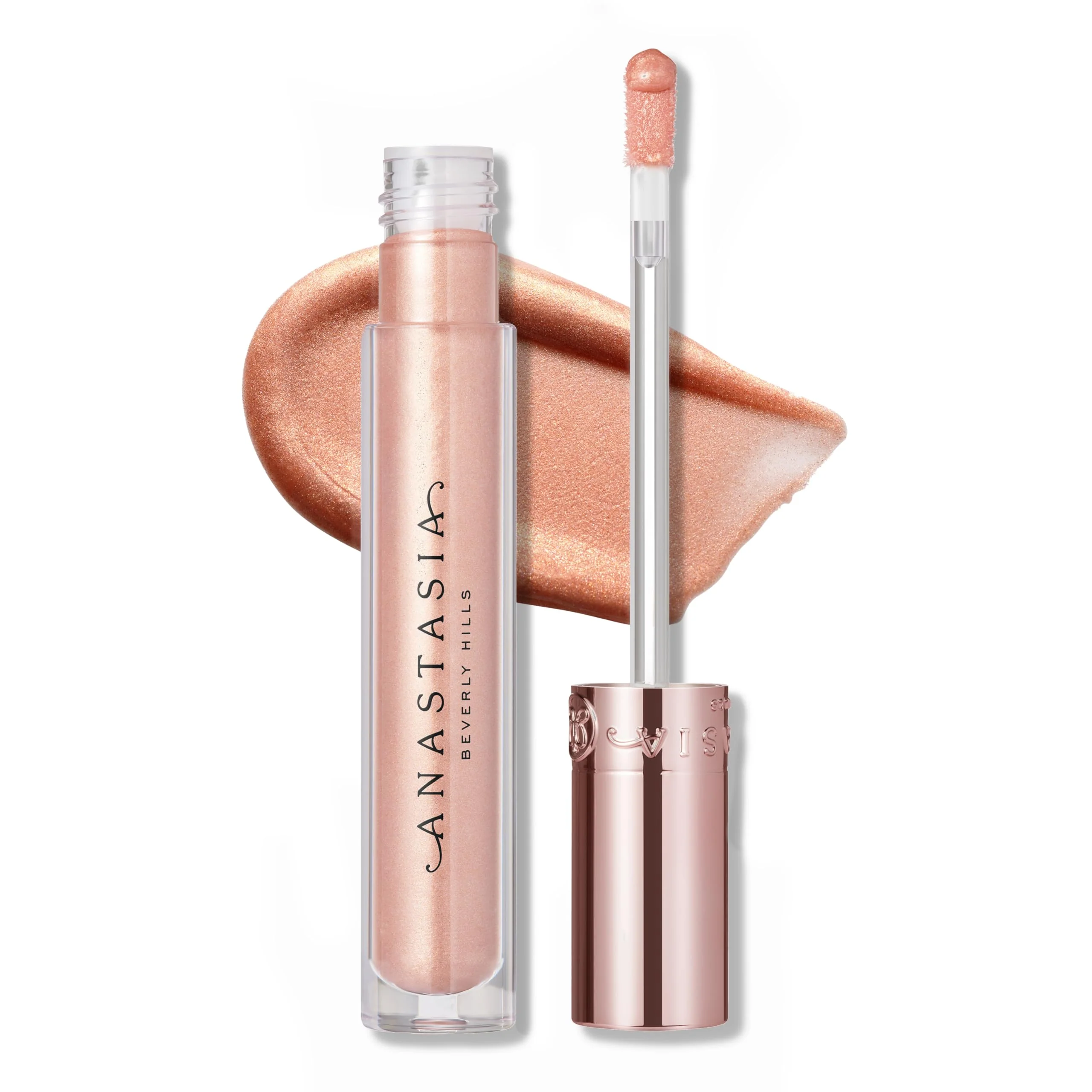 Effective Anastasia Beverly Hills Lip Gloss - High-Shine Non-Sticky Lip Gloss for Fuller-Looking Lips with Smooth Comfortable Wear and Luminous Color Finish Solid