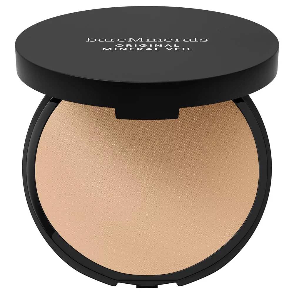 Healthy BareMinerals Pressed Mineral Veil Setting Powder with Puff Applicator 0.35 Ounce Pack of 1 Sheer Medium Breathable