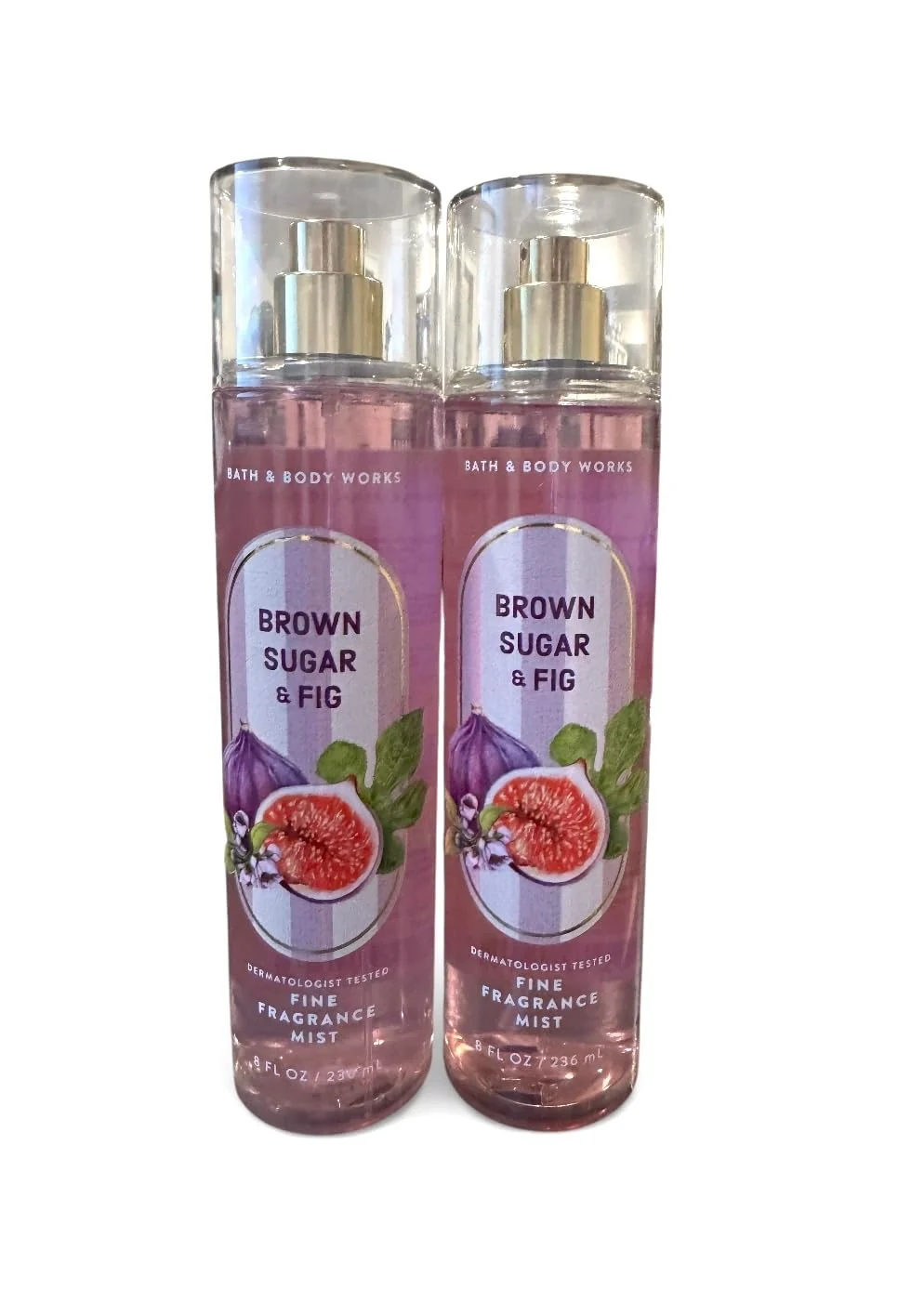 First-Class Bath and Body Works Mist Brown Sugar and Fig 8.0 Ounce - Set of 2 Casual
