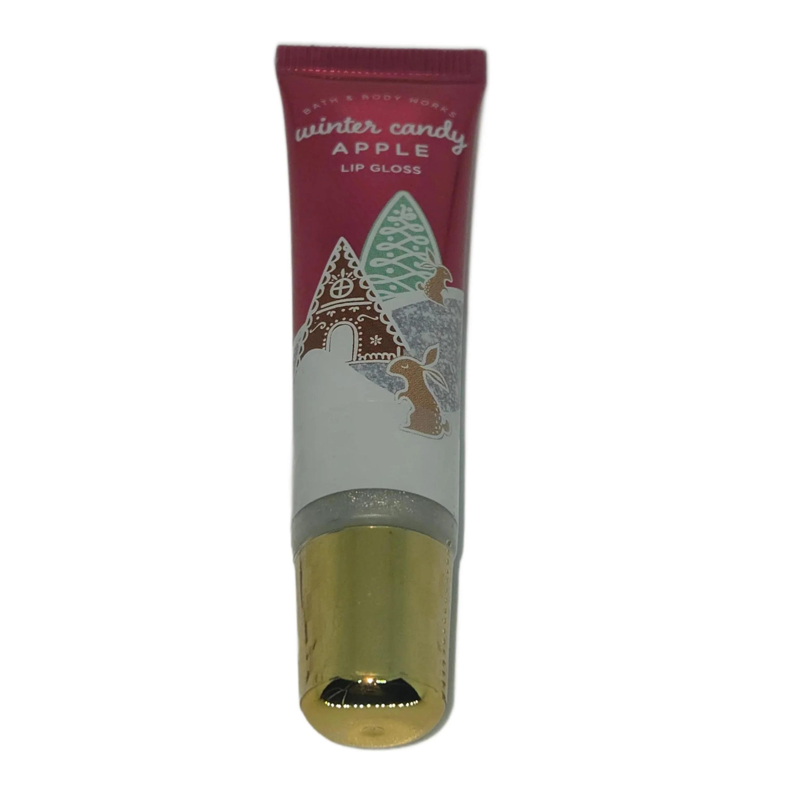 Traditional Bath Body Works Shimmer Lip Gloss Winter Candy Apple .47oz Original
