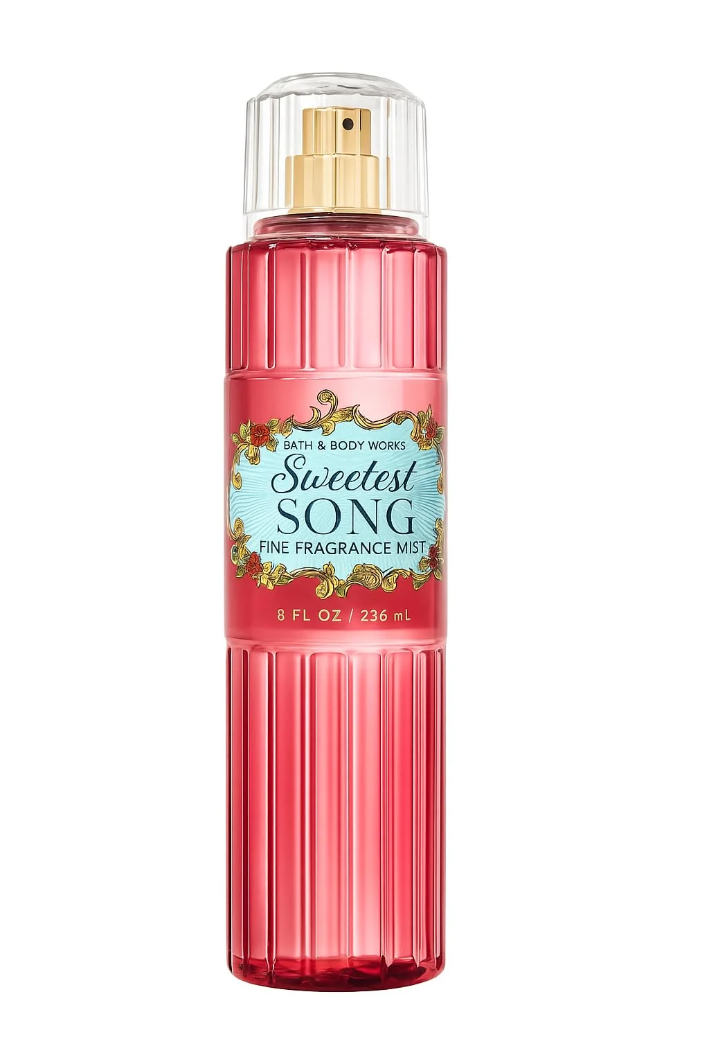 Professional Bath Body Works Sweetest Song Fine Fragrance Mist 8 fl oz Floral Fruity Body Spray with Raspberries Jasmine Musk Versatile
