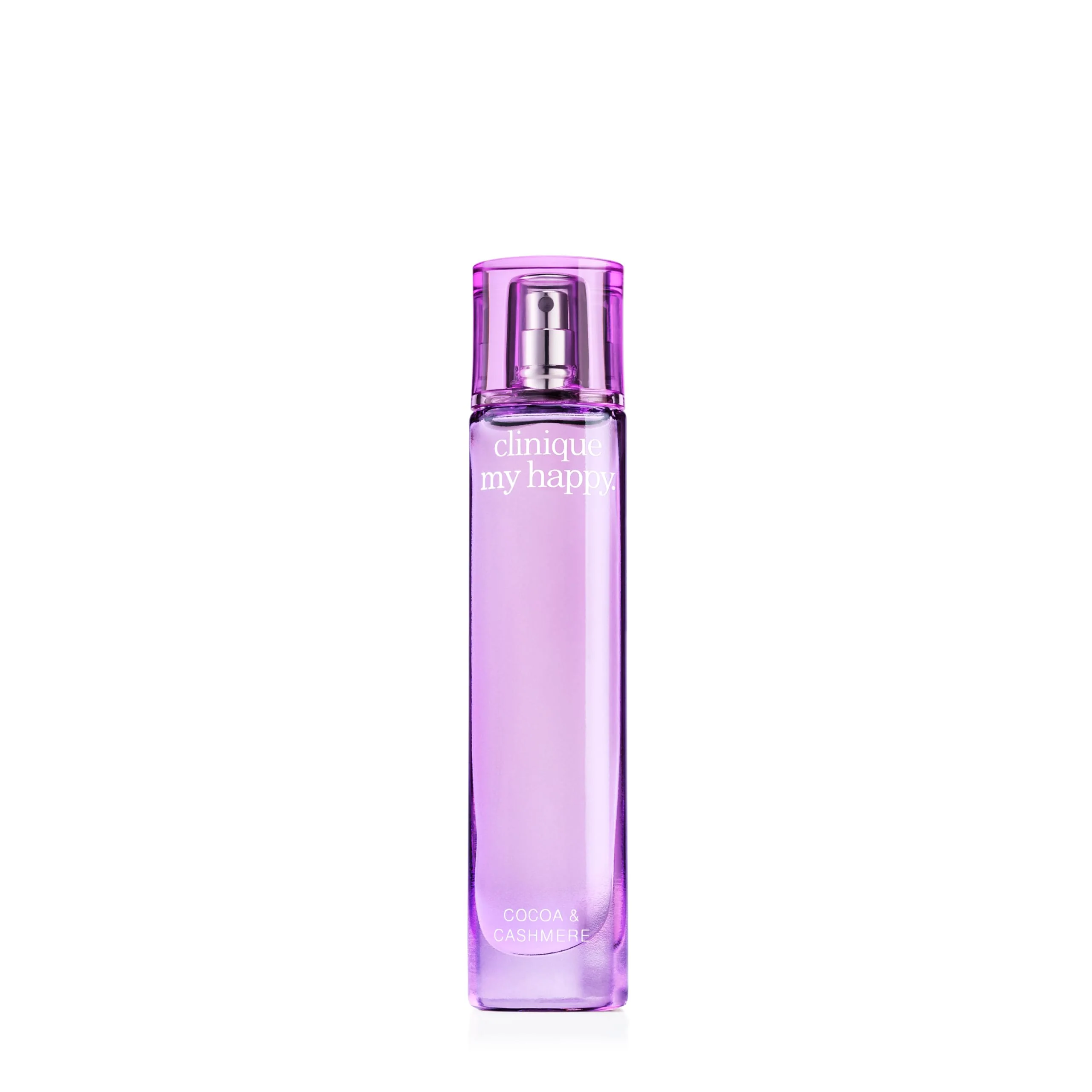 Effective Clinique My Happy Fragrance Spray Cocoa Cashmere Notes of Cocoa Vanilla Musk Perfumes for Women Mini Travel Size 0.5 Fl Oz Secure